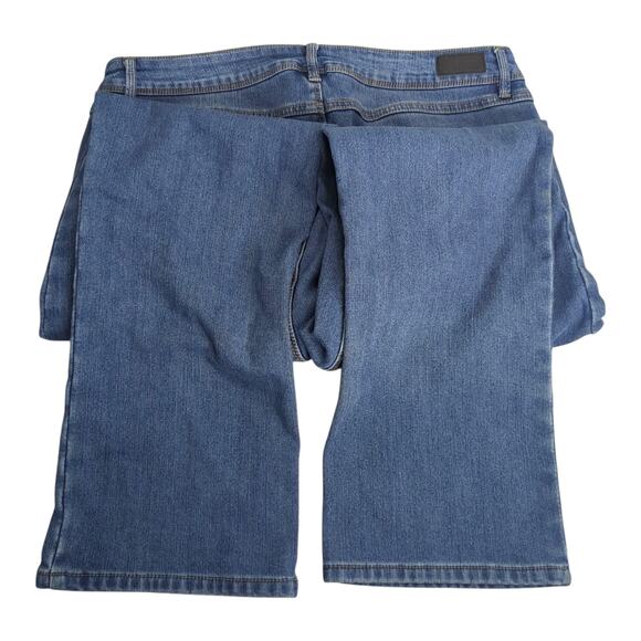 Natural Reflections Flannel Lined Comfort Stretch Firm Hold Med Wash Jeans Sz 14 - Picture 5 of 8